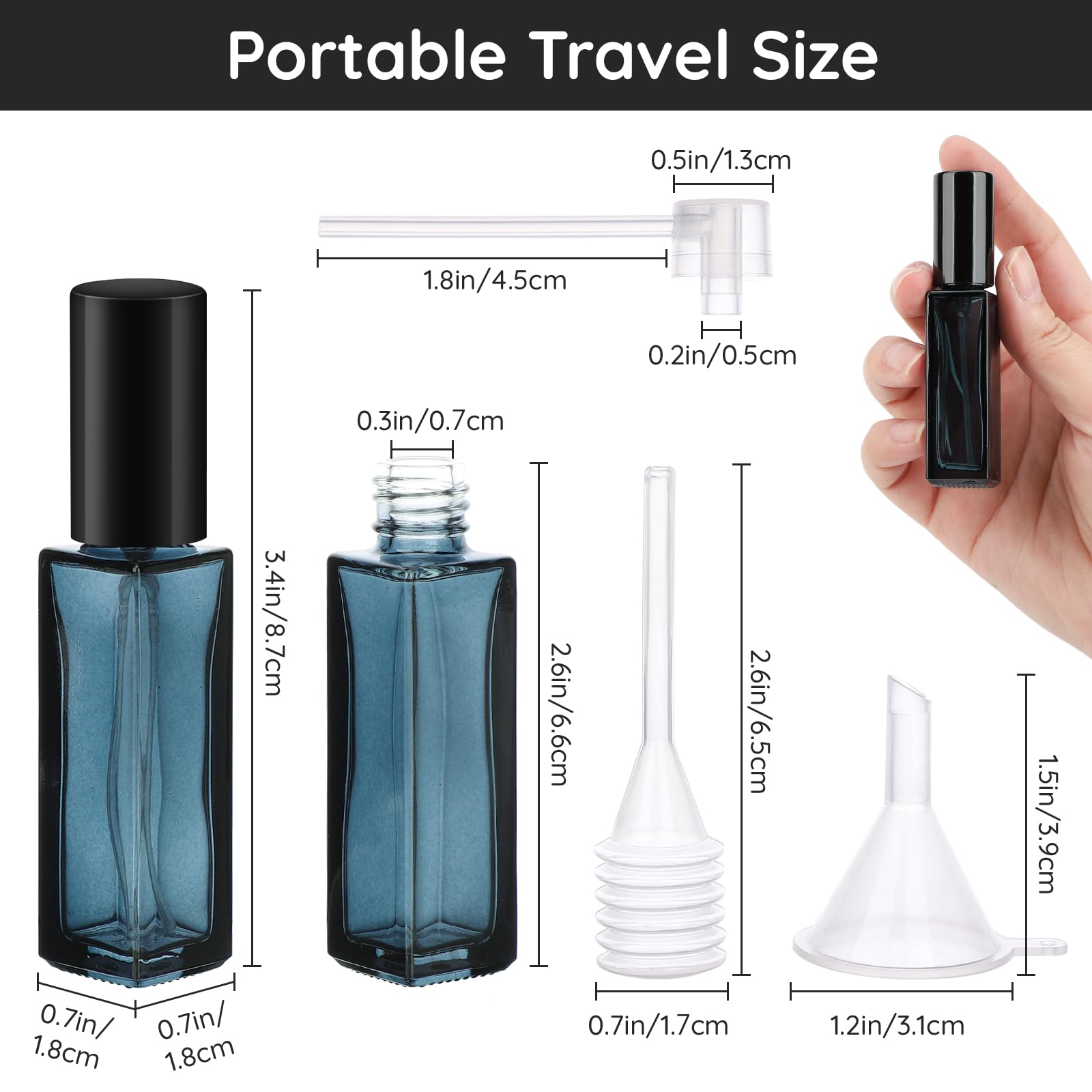 10 Uds botella de Perfume Spra - Perfume Atomizer Travel reseña y precio